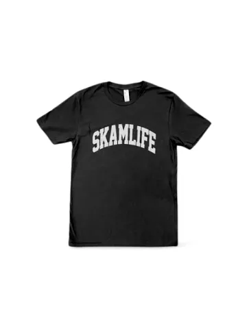 Skamlife Womens Cut T-Shirt- Black + Grey
