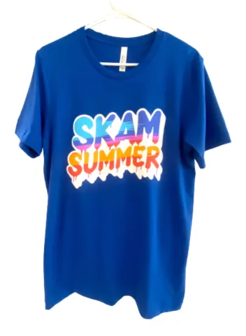 SKAM SUMMER Rainbow Tee - Royal Blue