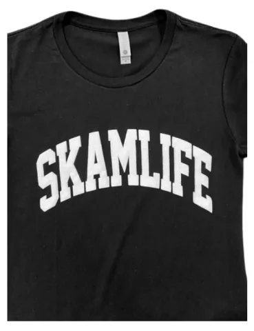 SKAMLIFE Women's Cut College T-Shirt